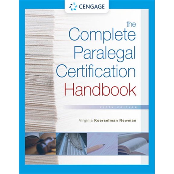 Pre-Owned The Complete Paralegal Certification Handbook (MindTap Course List)