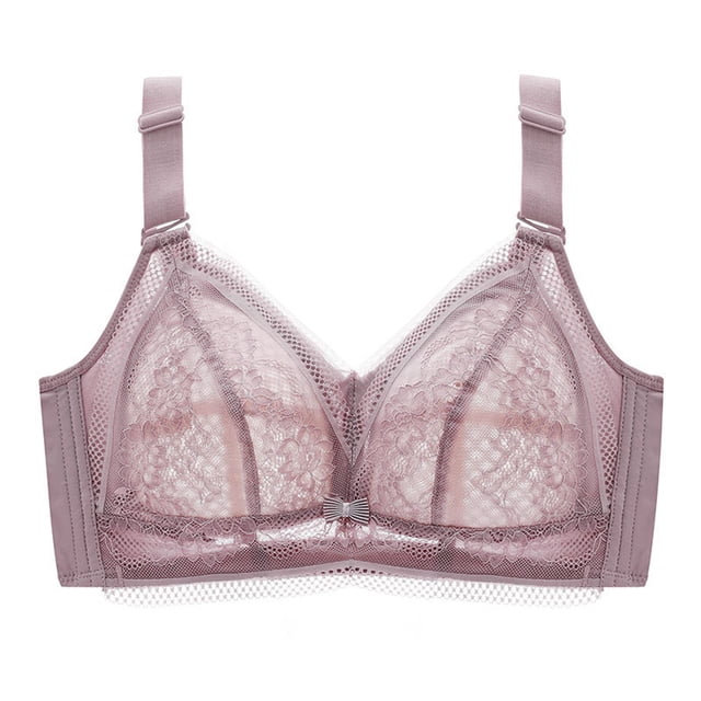 B91xZ Soutien-Gorge Triangle à Bretelles Réglables, Confort Rafraîchissant, Sans Fil, Convertible, T-Shirt, Violet 38C