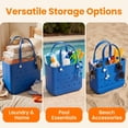 thumbnail image 6 of CALLINOX Women's Waterproof EVA Beach Tote Bag 3-Piece Set,Royal blue., 6 of 7