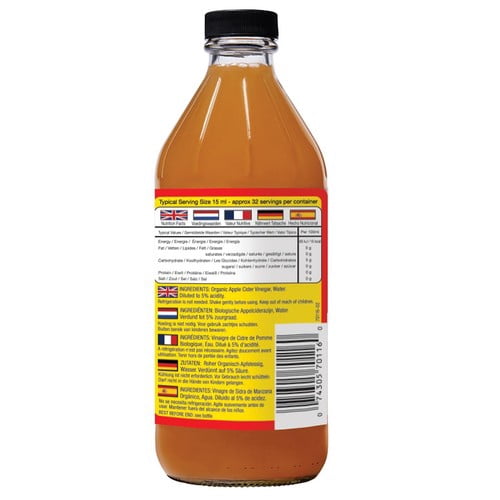 Bragg Organic Apple Cider Vinegar 473ml, British Import (Pack of 2)