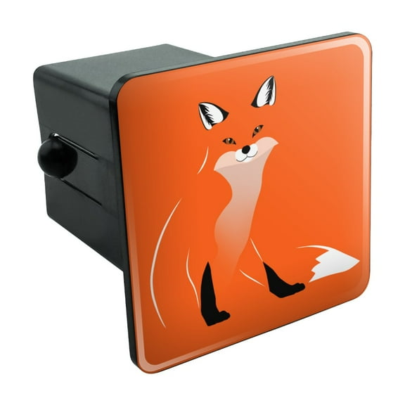 Stylish Red Foxy Fox Tow Trailer Hitch Cover Plug Insert