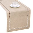 thumbnail image 1 of Grelucgo Camino De Mesa Rectangular Beige Con Vainica Hecho A Mano, 14 X 90 Pulgadas, 1 of 1
