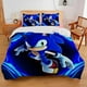thumbnail image 5 of Juegos de cama tamaño king de Sonic The Hedgehog, sábanas con estampado de anime Harajuku, fundas de edredón para cosplay, fundas de almohada, funda de edredón para dormitorio, 5 of 5