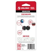 VELCRO Brand Sticky Back Coins | Classroom and Office Organization | Black 7/8 | 20 Count Circles