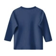 thumbnail image 5 of Hessimy Cotton Long Sleeve Tee Shirts Basic Crewneck T-Shirts for Boys/Girls/Toddlers Long-Sleeve T-Shirts(A142-Navy,12-13 Years), 5 of 5