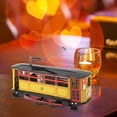thumbnail image 4 of Metal Trolley Windup Juguete, Tinjido de hojalata texturizado Vintage Waink Up Toys Únicos para El Hogar, 4 of 7