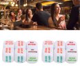 thumbnail image 2 of 12PCS English Wine Order Dice White Dice Props Plastic Dice Toy for Bar Home Party, 2 of 2