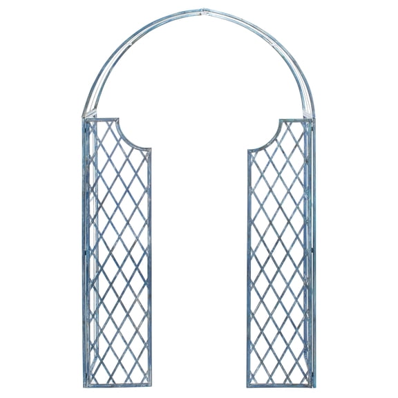 SAFAVIEH Jaida Outdoor Patio Traditional Arbor, Antique Blue