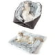 thumbnail image 1 of Cojín suave para gatos, cama para gatos, lavable, 2 en 1, sofá para gatos, manta suave para gatos, para perros pequeños, cojín de peluche para gatos, tamaño de cama de peluche en 60 x 51 cm, gris TUNC Sencillez, 1 of 5