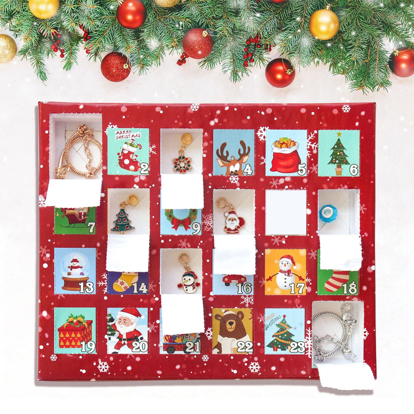 Bijoux Calendrier De L'Avent Bijoux De Noël Calendrier De L'Avent Pour