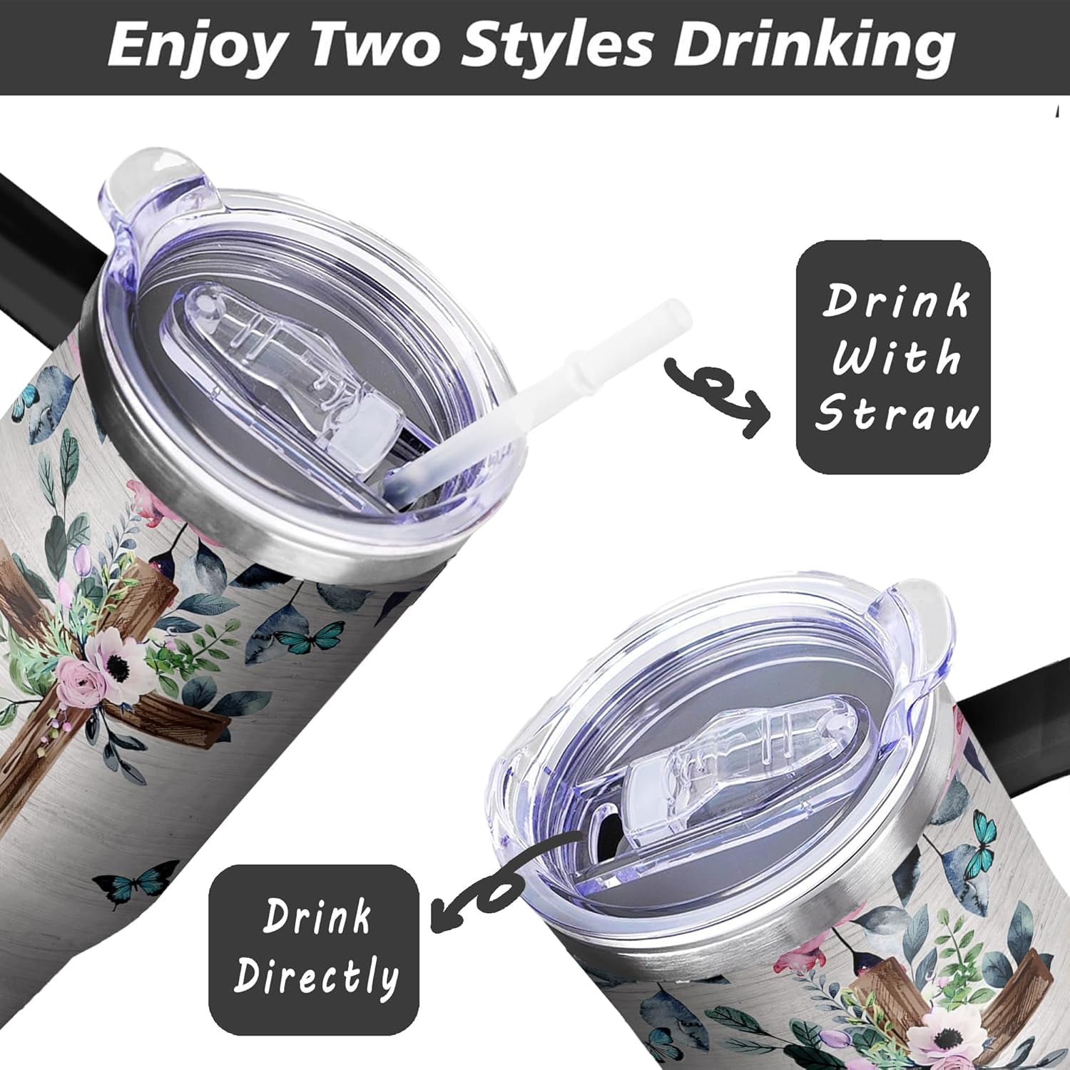 40 OZ Autism Mom Cup with Handle and Straw Lid Leak Proof, Stainless Steel Autism Mom Tumbler Gifts Mothers Day, Insulated Autisms Mother Mug Keeps Drinks Hot Cold Ice, Birthday Gift for Women