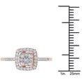 thumbnail image 4 of 1/2 Carat T.W. Diamond 10kt Rose Gold Cushion-Shape Engagement Ring, 4 of 5