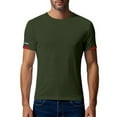 thumbnail image 3 of Xunlbb Men's T-shirts Solid Color High-Performance Tee with Short Sleeves and Crew Neckline Lightweight Summer Athletic Tops for Outdoor Activities Daily Casual Wear, 3 of 9