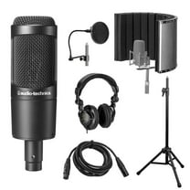 Audio-Technica AT2035 Cardioid Condenser Side-Address Microphone, with Vocal Recording Setup Kit