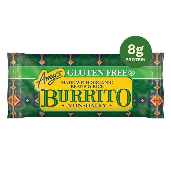 Amy's Frozen Meals, Bean and Rice Burrito, Gluten Free Microwave Meals, 5.5 oz