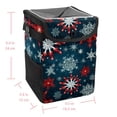thumbnail image 5 of Snowflake Foldable Car Trash Can with Lid, Leak-proof Hanging Storage Bag - Trash Can for Car, Car Garbage Can, 5 of 6