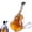 1, variant on GliJian Funny Violin Shaped Beer Bottle, Novelty Guitar Design Large Capacity Drink Cup with Adjustable Strap & Straw for Pool Party Festival Event