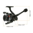 thumbnail image 2 of Uxcell Fishing Reel, Ultra Smooth Powerful Fishing Reels Left/Right Interchangeable Handle, Black, 2 of 6