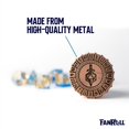 thumbnail image 2 of Juegos de dados metálicos D20 Spinner Fanroll Metal Antique Copper, 2 of 8