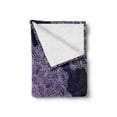 thumbnail image 2 of Purple Mandala Soft Flannel Fleece Throw Blanket, Bohemian Floral Pattern with Continuous Round Mandalas Concept, Cozy Plush for Indoor and Outdoor Use, 50" x 60", Pale Mauve and Indigo, by Ambesonne, 2 of 6