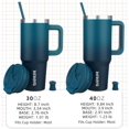 thumbnail image 4 of xianyou-40 oz Tumbler with Handle Insulated Tumblers with Lid and Straw Stainless Steel Thermal Cup,Indigo Black, 4 of 4