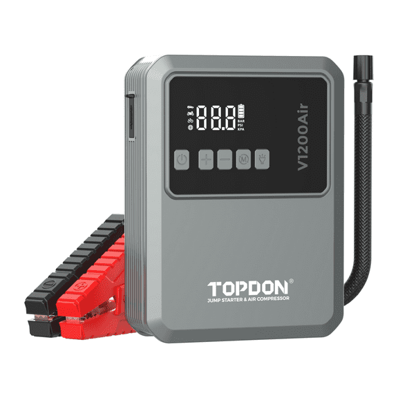 Topdon 2-in-1 1200 Peak Amp Jump Starter and Tire Inflator