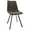 Gray, variant on LeisureMod Markley Modern Leather Dining Side Chair With Metal Legs Peacock Blue