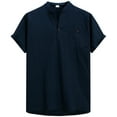 thumbnail image 1 of SOMOWI Men's T-Shirts Multipack Comfort Fit Crew Neck Soft Blend Basic Everyday Wear Navy Fall Top L, 1 of 3