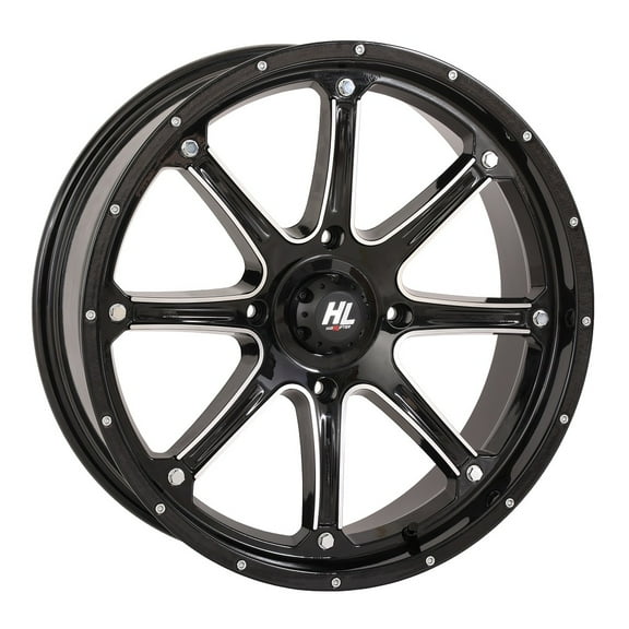 High Lifter by STI HL4 20x6.5 ATV/UTV Wheel-Gloss Black/Machined (4/137) - 4 2.5