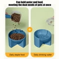 thumbnail image 3 of Spill Proof Elevated Cat Bowl with 15° Tilt & Wide Mouth, Non-Tip Food and Water Dish for Cats and Small Dogs, BPA-Free Plastic, 3 of 5