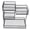 Black, variant on ANXPTIME Modular Metal Makeup Storage Systems 4 Shelves Compact Space Solution