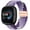 Grape Purple, variant on Braided Magnetic Bands Compatible with Fitbit Versa 4/Fitbit Versa 3/Sense 2/Sense 1,Soft Stretchy Elastic Nylon Sport Loop Strap for Women Men