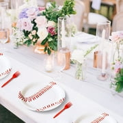 Jestar Baseball Theme Birthday Party Supplies Set, Plates, Forks, Napkins, Disposable, 96 Pieces