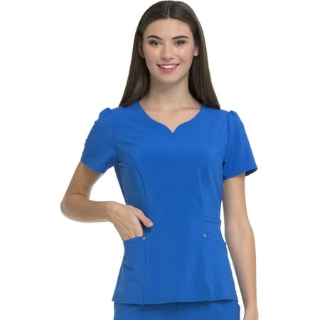 

Heartsoul Love Always Scrubs Top for Women V-Neck Plus Size HS670 2XL Royal