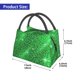 thumbnail image 2 of Fotbe Shiny round green sequins Bolsa Térmica Portátil con Estampado, Bolsa de Entrega de Alimentos Aislada, Bolsa Reutilizable de Gran Capacidad para Comidas y Supermercado, 2 of 6