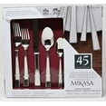 thumbnail image 2 of Mikasa Essex Satin 18/10 Stainless Steel 45-Piece Flatware Set, Silver, 2 of 3