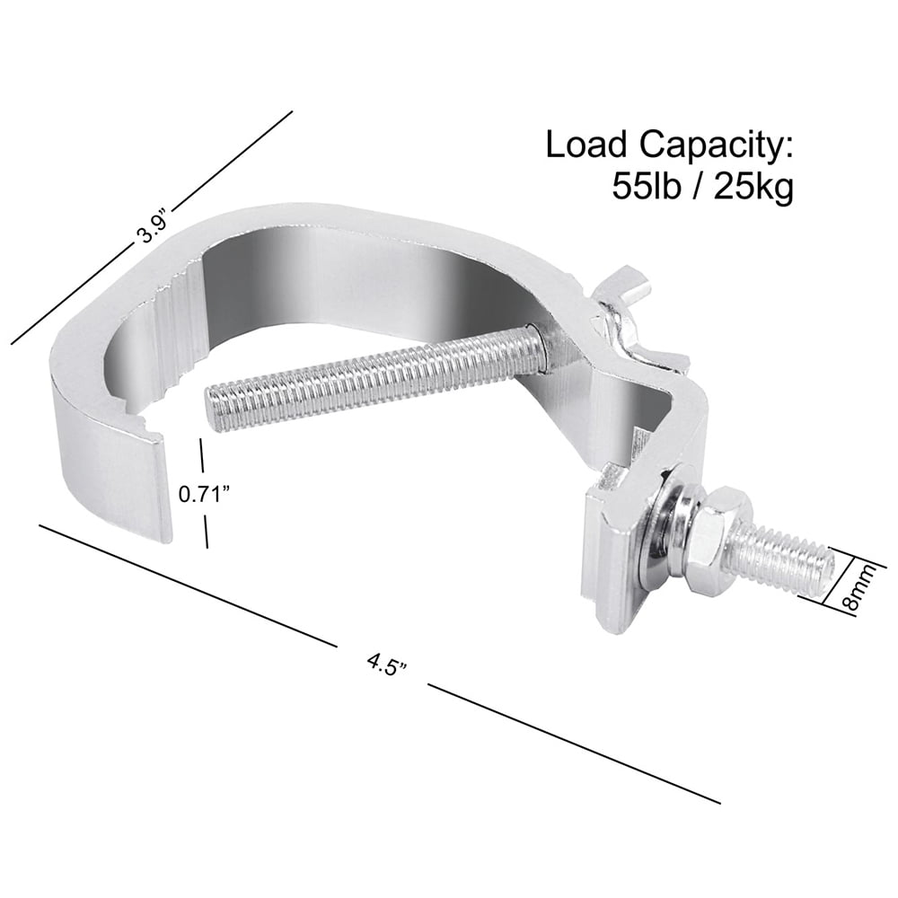 Truss C Clamp 1.18 -2 Inch, 10 Pack Olaalite Stage Lights Truss Clamps, Fit for 30-50mm OD tube, Load Capacity 55LB Stage Lighting C Clamp for DJ Lighting Par Lights Spot Lights