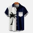 thumbnail image 4 of POTETI Hawaii Shirts for Men Summer Short Sleeve Tropical Print Casual Vacation Beach Button up Shirts, 4 of 6
