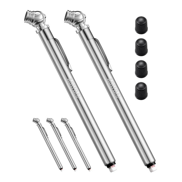 Manómetro de presión de neumáticos AstroAI Pencil 10-75 PSI de acero inoxidable