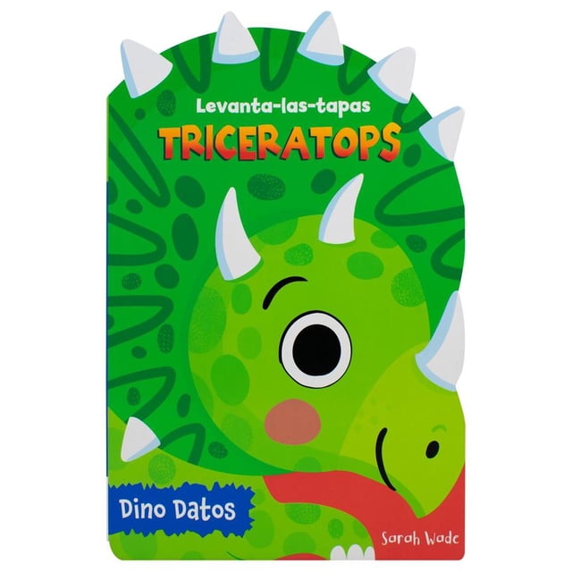 Levanta las tapas: Triceratops (Libro infantil) Blanco Mediano
