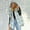 Gray, variant on Womens Faux Fur Coats- Hooded Fleece Sleeveless Casual Winter Jackets Pink