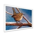 thumbnail image 2 of Designart 'Wren Bird On Branch In Winter' Farmhouse Framed Art Print, 2 of 4
