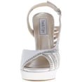 thumbnail image 3 of Benjamin Walk 848231018827 Touch Ups Womens Maureen Platform Sandal, White - Medium 10, 3 of 7