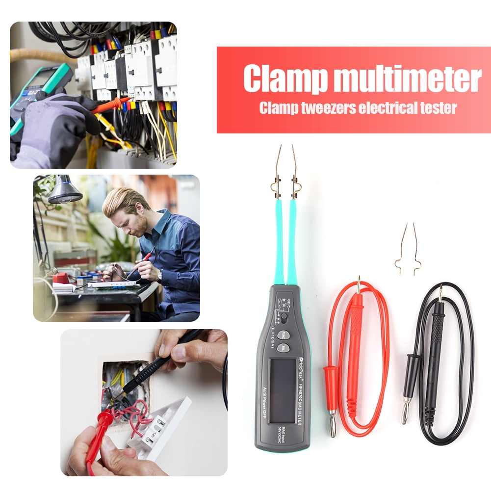 SH-CHEN HP4070C SMD Clamp Tweezers Electrical Tester Multimeter Resistor Capacitor Tester Electrical Multimeters Tools