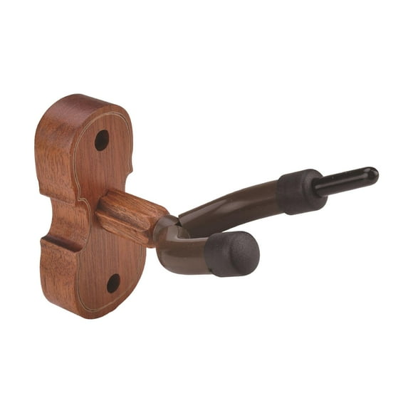 Colgador de Pared para Violín, Colgador de Pared para Violín, Exhibición Vertical, Estante de Guitarra de Madera con Gancho de Arco para Bajo, Violín Caoba