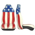 Sigee America Flags2 for Universal Car Seat Covers, Premium Car Seat