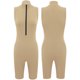 thumbnail image 3 of Body deportivo atlético de Color liso para mujer, pantalones cortos sin mangas con media cremallera frontal, mono, leotardo, Yoga, ciclismo, gimnasios y Fitness, 3 of 5