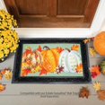 thumbnail image 5 of Evergreen Fall Pumpkins Sassafras Estate Door Mats, 30 x 18 Inches Sassafras Fall Doormats for Front Door Outdoor Entrance, Indoor Welcome Mats for Entryway, 5 of 5