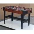 thumbnail image 2 of Segmart 48'' Competition Foosball Table for Kids, Wood Soccer Table with 4 Balls and 2 Cup Holders, Soccer Game Football Arcade with Heavy-Duty Legs for Indoor, Brown, 2 of 10
