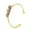 Light Brown, variant on Handmade Beaded Bracelet, Suitable for Men and Women, Natural Raw Stone Crystal Wrapped Wire Metal Bracelet (Green)